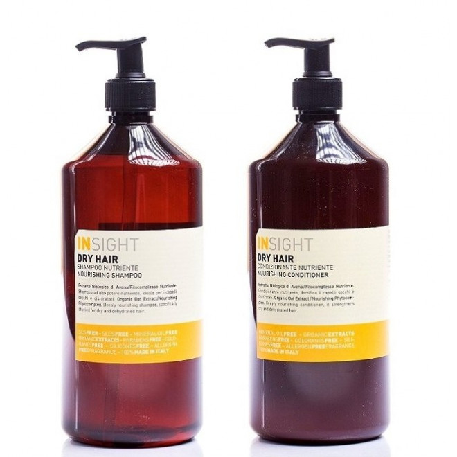 Zestaw głęboko odżywiający, szampon + odżywka Dry Hair Insight 900ml