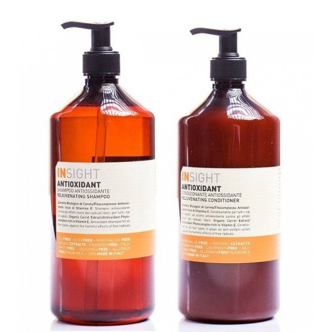 Zestaw odmładzająco-ochronny, szampon + odżywka, Antioxidant Insight 900ml
