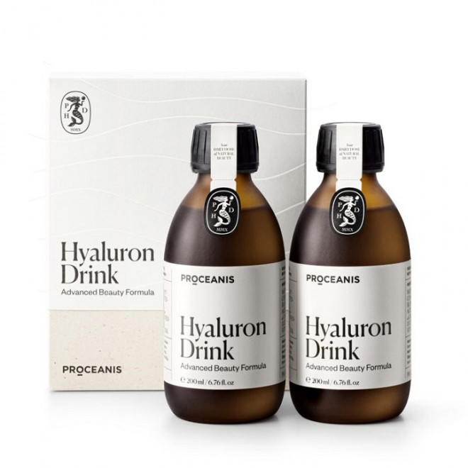 Hyaluron Drink Proceanis® – innowacyjny suplement dla włosów, skóry i paznokci, 2x 200ml
