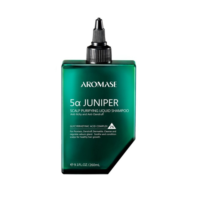 SZAMPON PEELINGUJĄCY SKÓRĘ GŁOWY, 5α Juniper Scalp Purifying Liquid Shampoo Aromase, 260ml