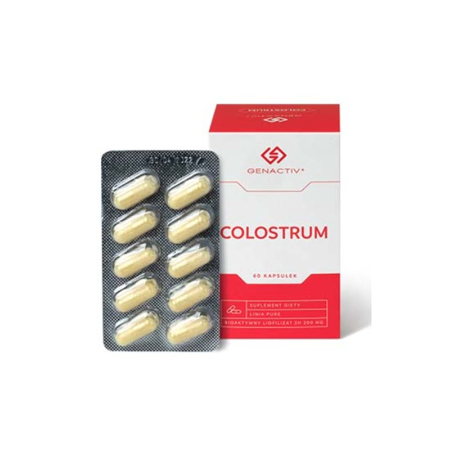 Suplementy wzmacniające z colostrum, Colostrigen, 60 kapsułek