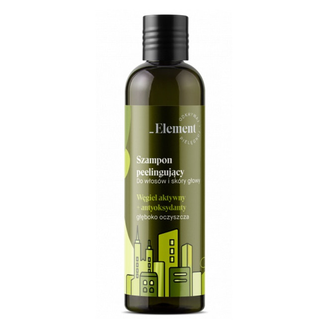 Głęboko oczyszczający szampon peelingujący, Element, 300ml