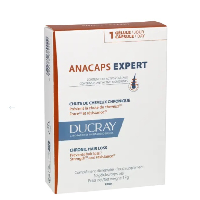 Suplement diety hamujący wypadanie włosów ANACAPS Expert Ducray