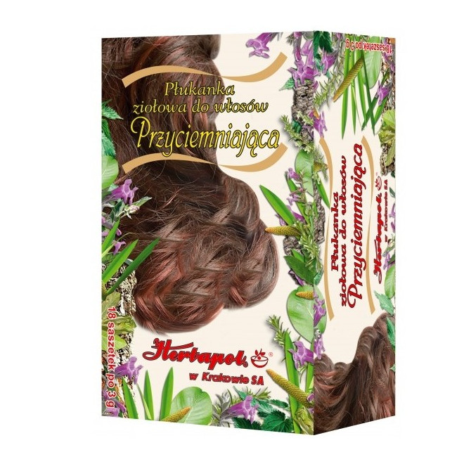 Płukanka ziołowa do włosów przyciemniająca Herbapol