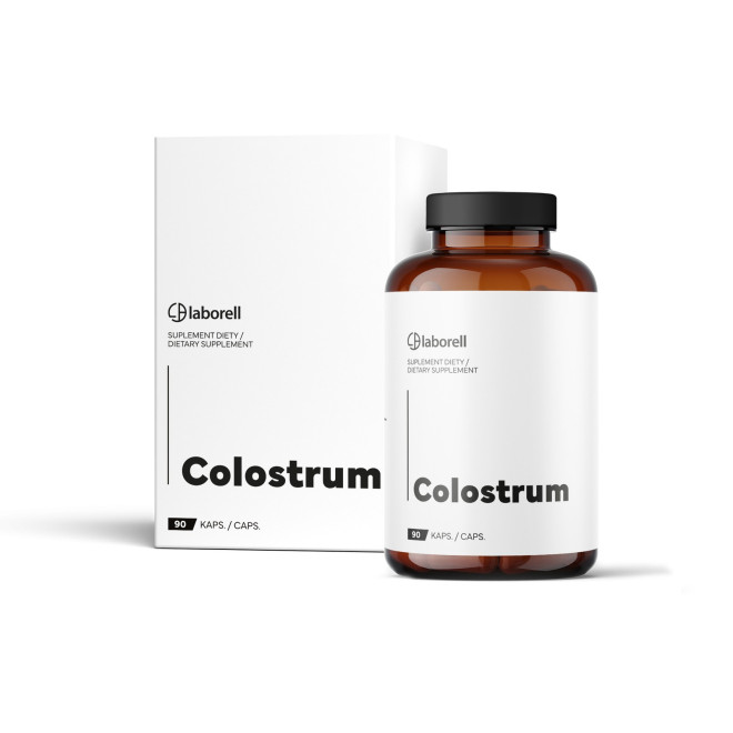 LABORELL Colostrum Suplement diety Siara bydlęca 40% IgG - 90 kapsułek