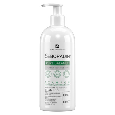 SEBORADIN Pure Balance Szampon do przetłuszczającej się skóry głowy - 400ml