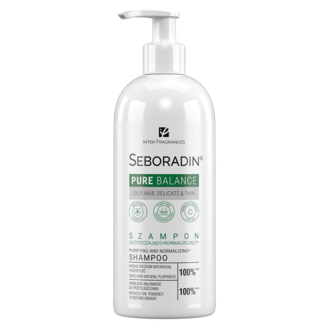 SEBORADIN Pure Balance Szampon do przetłuszczającej się skóry głowy - 400ml