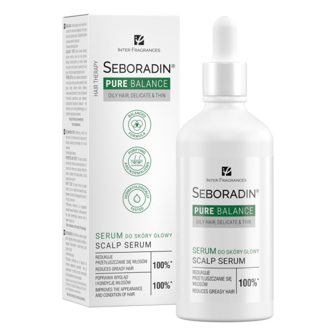 SEBORADIN Pure Balance Serum do przetłuszczającej się skóry głowy - 100ml