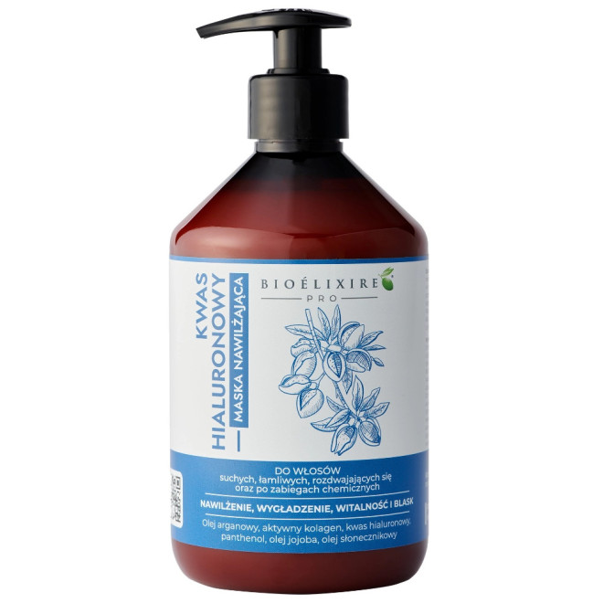 BIOELIXIRE Maska emolientowa z kwasem hialuronowym - 500ml