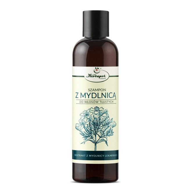 HERBAPOL Szampon do włosów tłustych z mydlnicą - 250ml