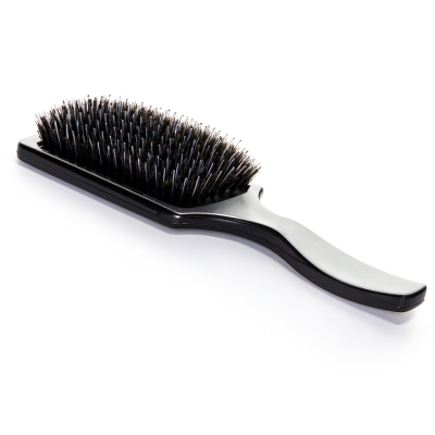 Metalowa szczotka PADDLE z włosiem dzika z rozczesywaczam