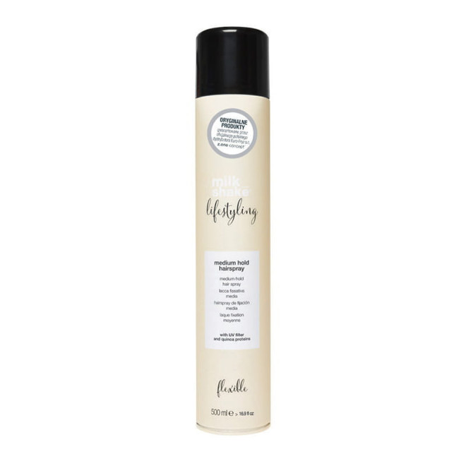 MILK SHAKE Lifestyling Medium Hairspray Lakier do włosów, średnie utrwalenie - 500ml