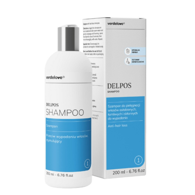 Delpos Szampon przeciwko wypadaniu włosów - 200ml