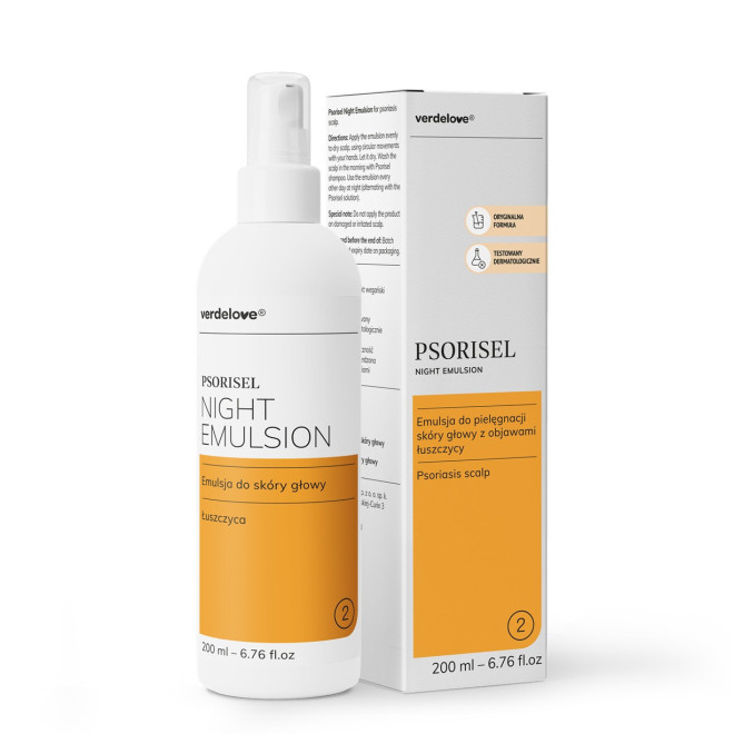 Psorisel Emulsja do skóry głowy z objawami łuszczycy - 200ml