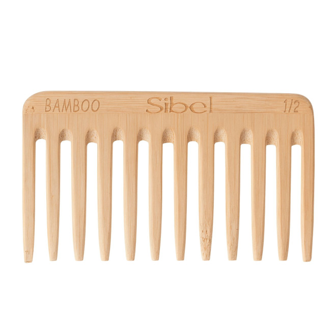 Grzebień bambusowy z szeroko rozstawionymi zębami