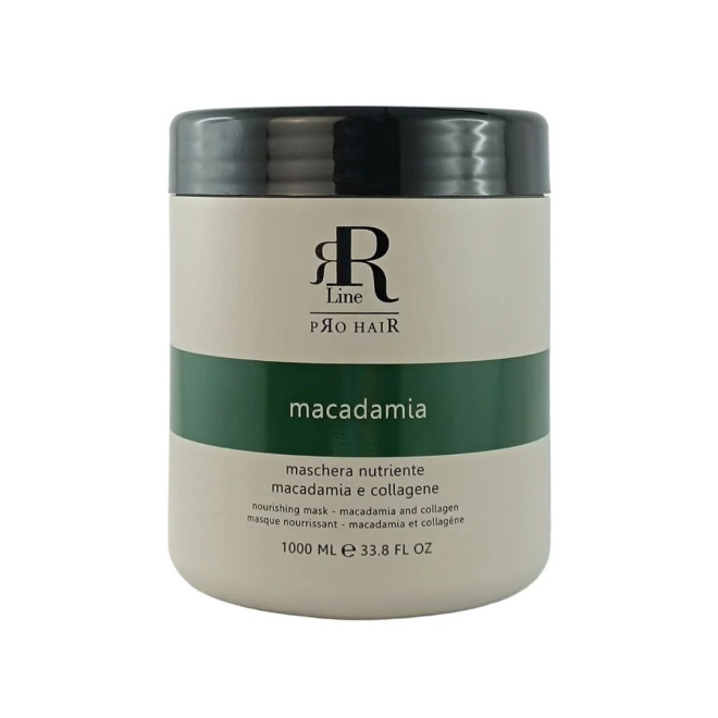 RR LINE Macadamia Maska nawilżająca włosy z olejem makadamia i kolagenem - 1000ml