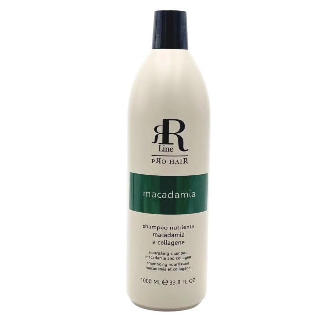 RR LINE Makadamia Szampon nawilżający z olejkiem makadamia i kolagenem - 1000ml