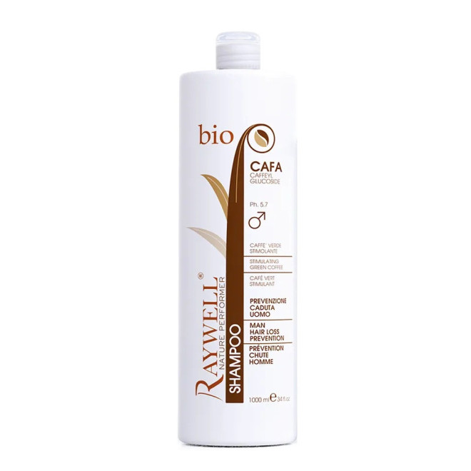 RAYWELL Bio Cafa Szampon przeciw wypadaniu włosów dla mężczyzn - 1000 ml