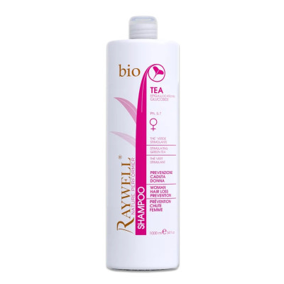 RAYWELL Bio Tea Szampon przeciw wypadaniu włosów dla kobiet - 1000 ml