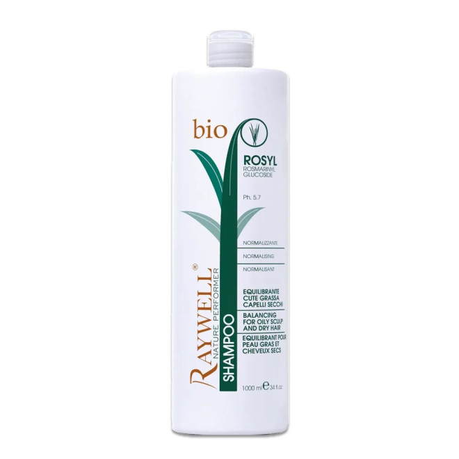 RAYWELL Bio Rosyl Szampon do włosów przetłuszczających się - 1000 ml