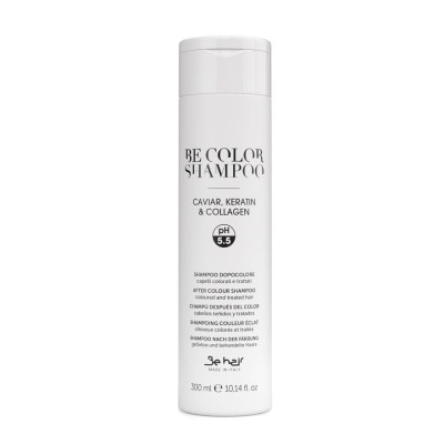 BE HAIR Be Color Caviar, Keratin & Collagen Szampon do włosów farbowanych - 300ml