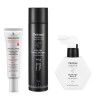 Zestaw kosmetyków przeciw łysieniu dla skóry wrażliwej i suchej (Delikatny Peeling + Szampon + Serum)