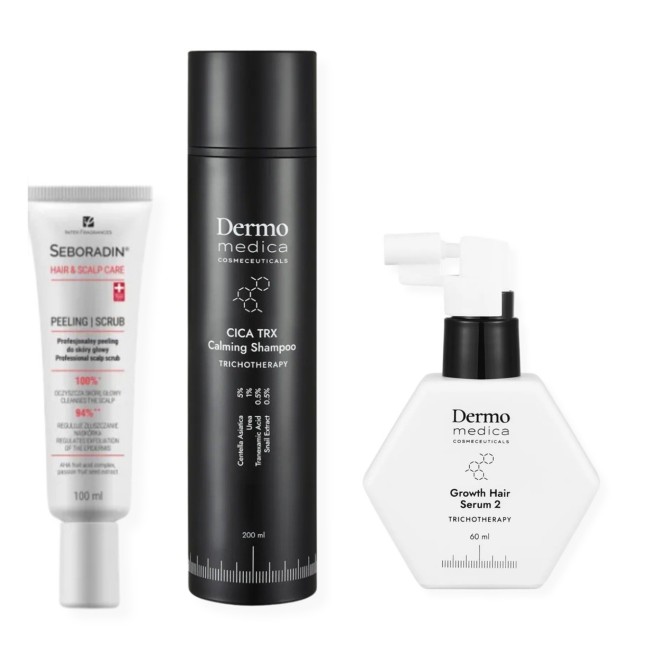 Zestaw przeciw łysieniu dla skóry wrażliwej i suchej