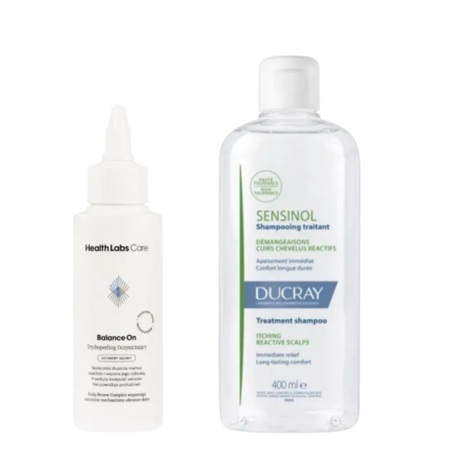 Zestaw Bezpieczne oczyszczanie suchej skóry głowy