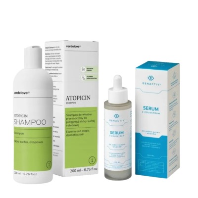 ZESTAW kosmetyków do specjalistycznej pielęgnacji suchej i atopowej skóry głowy