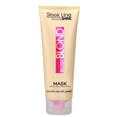 STAPIZ Sleek Line BLUSH BLOND Maska z jedwabiem do włosów blond - 250ml
