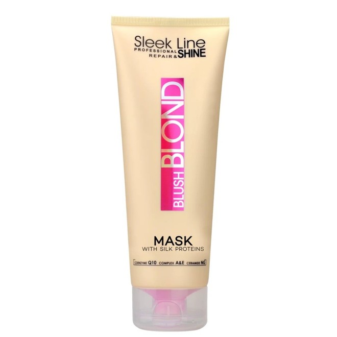 STAPIZ Sleek Line BLUSH BLOND Maska z jedwabiem do włosów blond - 250ml