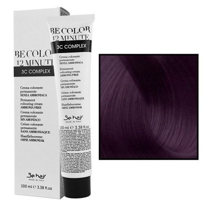 BE HAIR Be Color Farba do włosów bez amoniaku - 4.2 FIOLETOWY KASZTAN