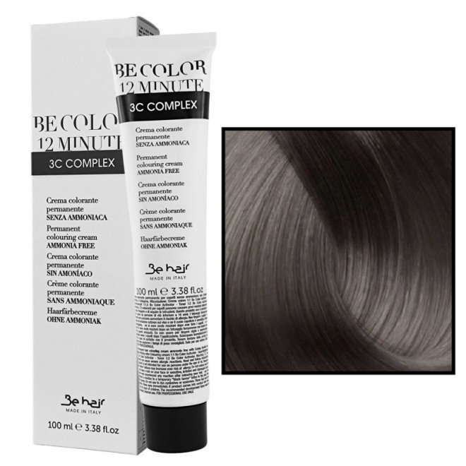 BE HAIR Be Color Farba do włosów bez amoniaku - 5.1 JASNY POPIELATY KASZTAN