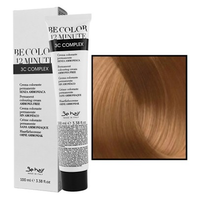 BE HAIR Be Color Farba do włosów bez amoniaku - 8.7 JASNY BLOND BRĄZOWY