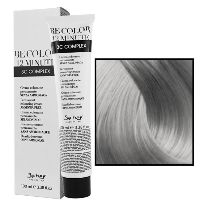 BE HAIR Be Color Farba do włosów bez amoniaku - 9.1 BARDZO JASNY BLOND POPIELATY