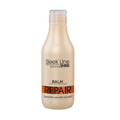 STAPIZ Sleek Line REPAIR Balsam odżywczy do włosów zniszczonych - 300ml