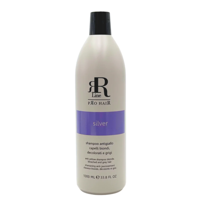 RR LINE Silver Szampon Anti Yellow do włosów blond - 1000ml