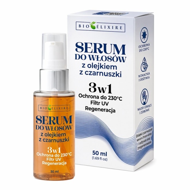 BIOELIXIRE Serum silikonowe z olejkiem z Czarnuszki + Filtr UV - 50 ml