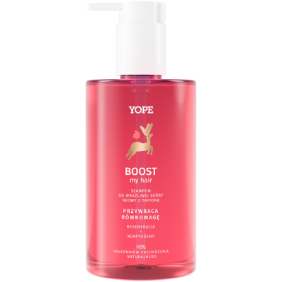 YOPE Boost my hair Szampon wzmacniający do włosów zniszczonych - 300ml