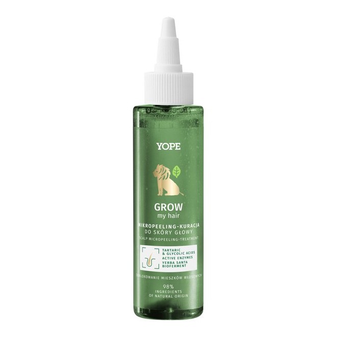 YOPE Grow my hair Mikropeeling - kuracja do skóry włosy - 115ml