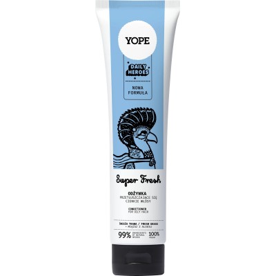 YOPE Daily Heroes Super Fresh Odżywka do włosów przetłuszczających się Świeża Trawa - 170ml