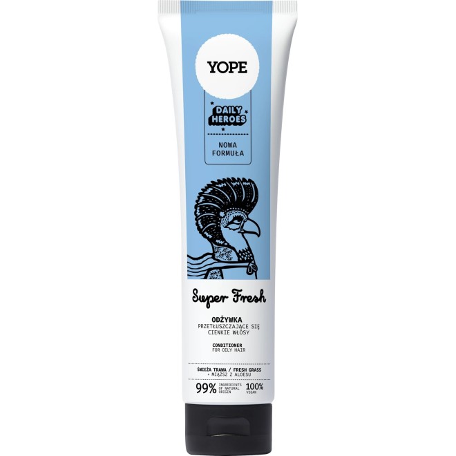 YOPE Daily Heroes Super Fresh Odżywka do włosów przetłuszczających się Świeża Trawa - 170ml