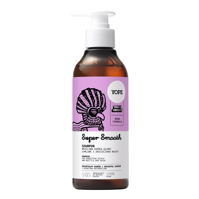 YOPE Super Smooth Szampon do włosów suchych Orientalny Ogród - 300ml