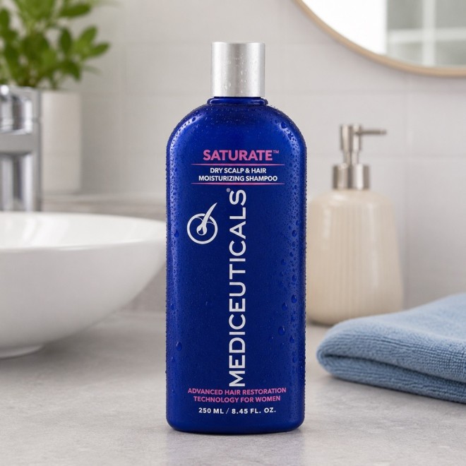 MEDICEUTICALS Saturate Szampon dla kobiet przeciw wypadaniu i przerzedzaniu włosów - 250 ml