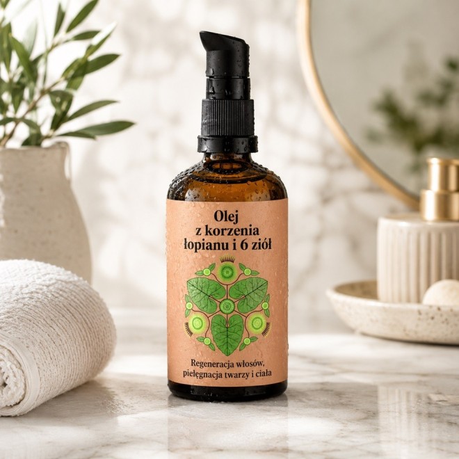 NAMI Olej z korzenia łopianu i 6 ziół - 100 ml