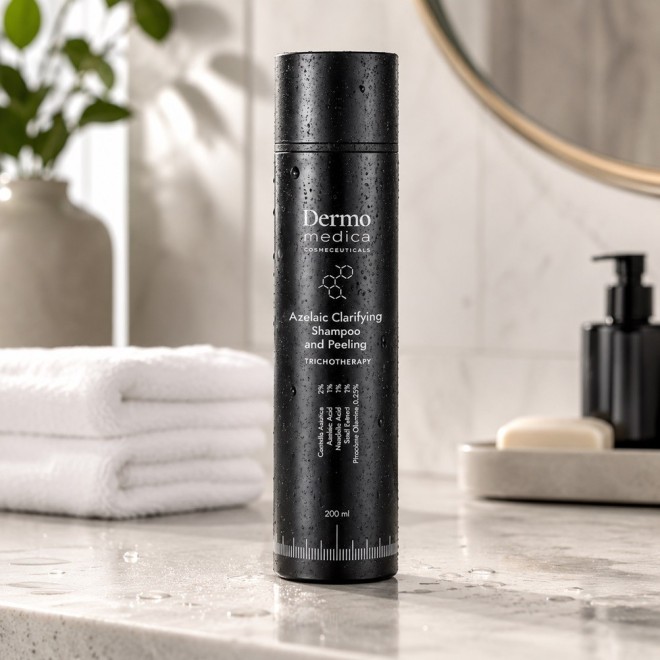 DERMOMEDICA Azelaic Clarifying Shampoo and Peeling Trychologiczny szampon i peeling oczyszczający - 200ml