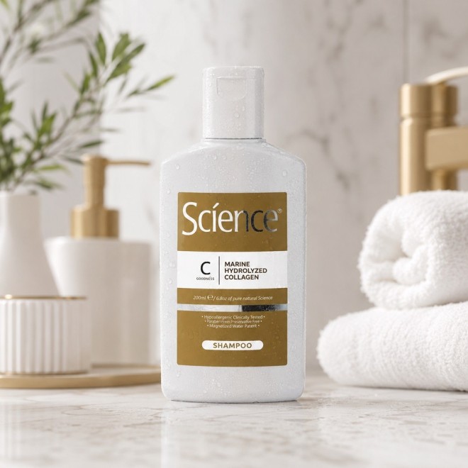 SCIENCE Szampon z kolagenem, do wrażliwej skóry głowy - 200ml