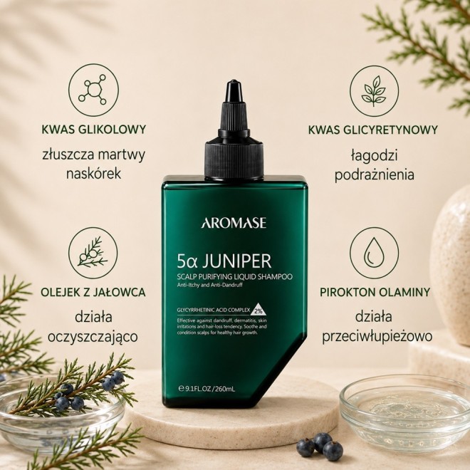 Aromase 5α Juniper Szampon peelingujący skórę głowy 260ml