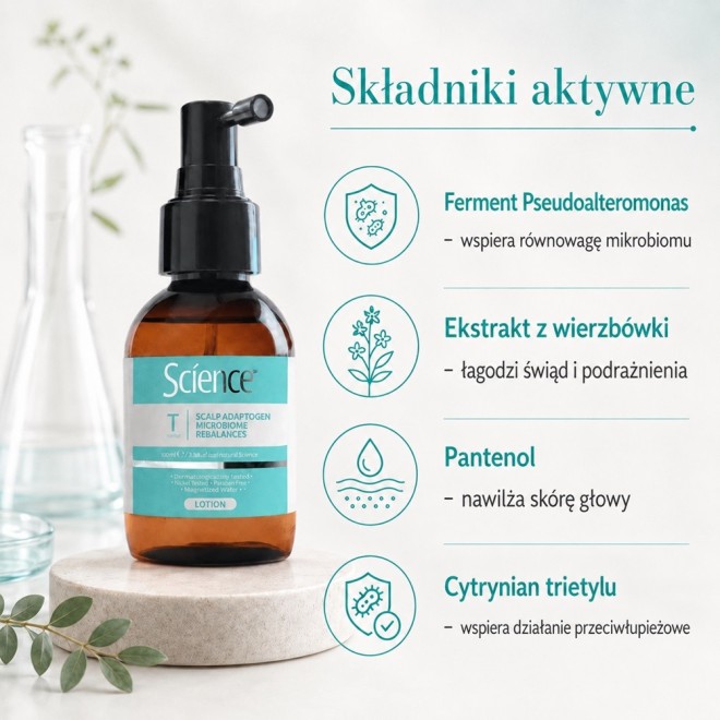 SCIENCE Microbiome Lotion przywracający równowagę mikroflory skóry głowy - 100ml