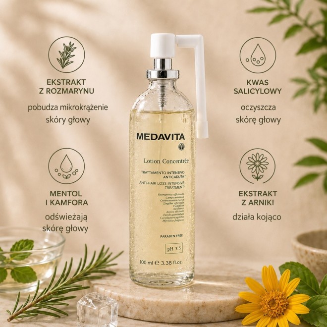 MEDAVITA Lotion Concentree Anti-Hair Loss Treatment Wcierka tonik stymulująca porost włosów - 100ml